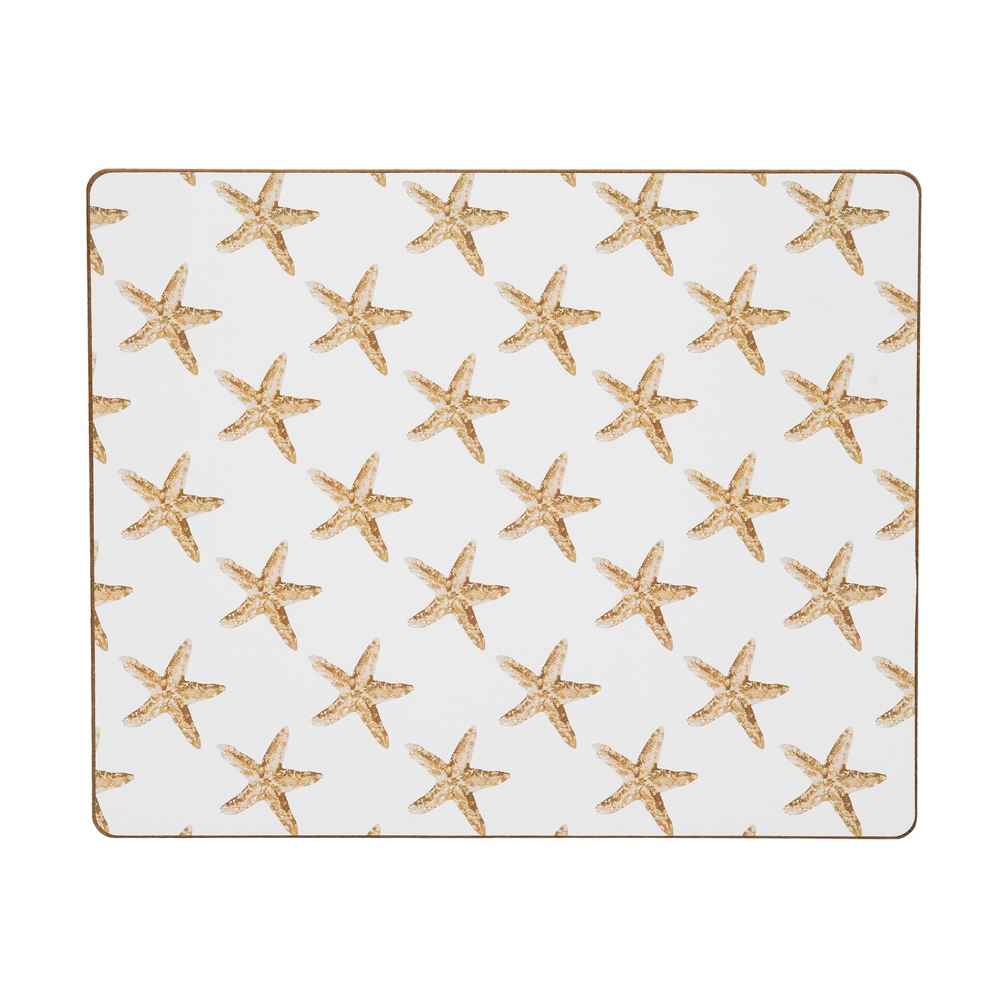 Sandbridge Stars Placemats, Set of 6 Coastal Ocean Beach Nautical, 13" x 16"