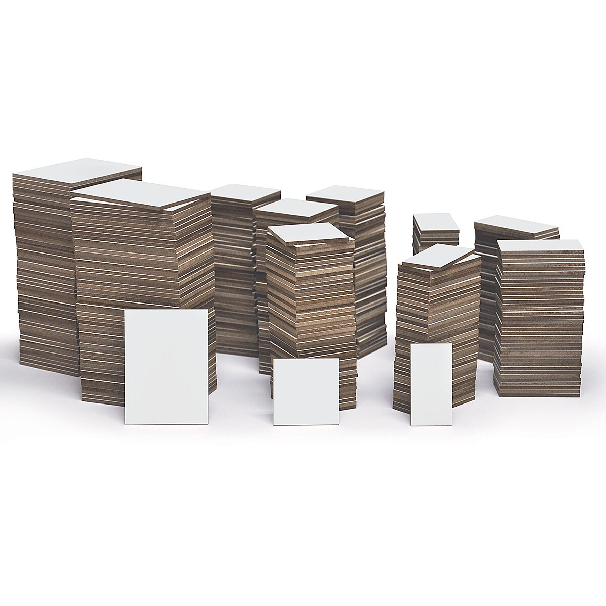 Ampersand Clayboard Art Tiles  - Assorted Sizes, 10 lb Box