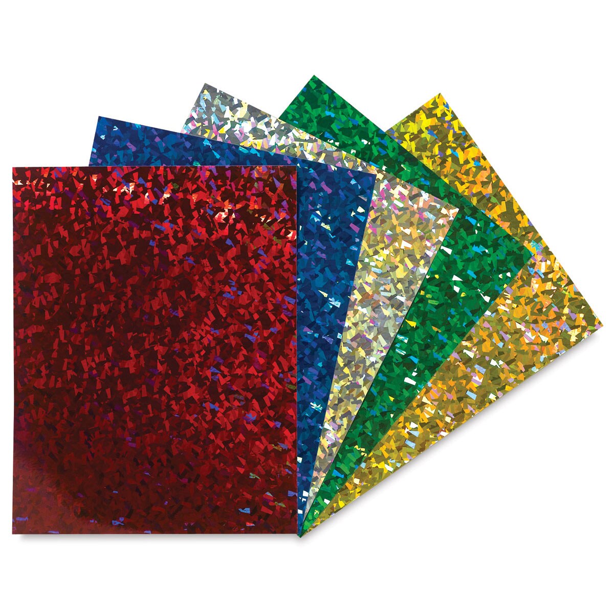 Hygloss Holographic Self-Adhesive Papers - 8-1/2&#x22; x 11&#x22;, Managerie, 5 Sheets