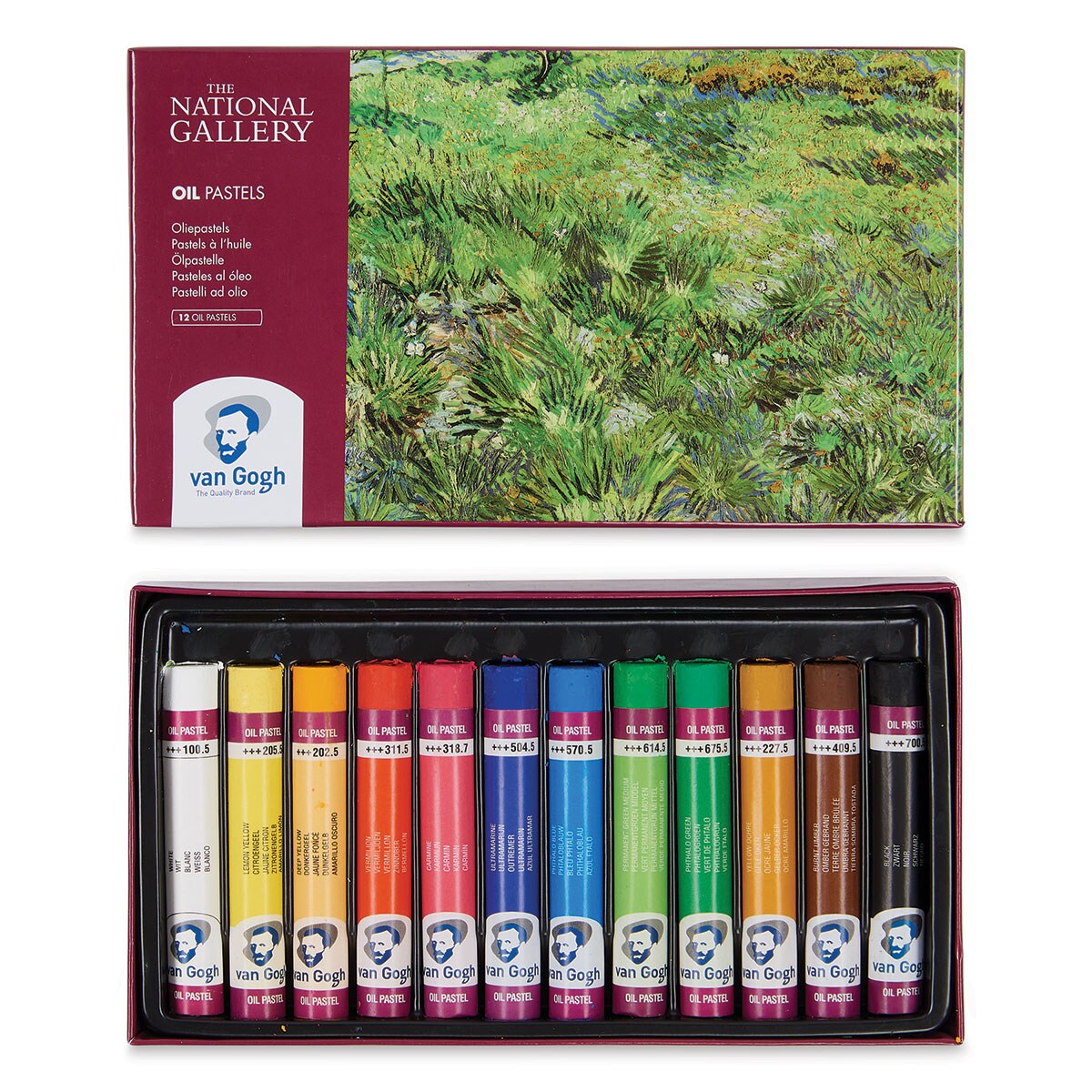 Van Gogh Oil Pastel Set - National Gallery Colors, Set of 12