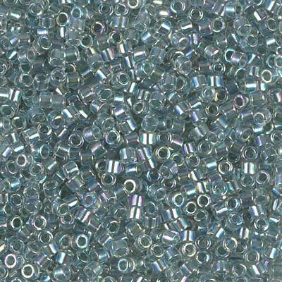Miyuki Delica Bead 10/0, DBM0084, Sea Foam Lined Crystal AB