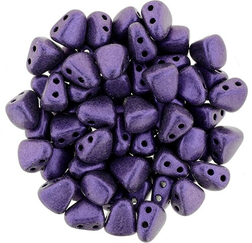 Nib-Bit Beads, Metallic Suede Purple, 8 grams