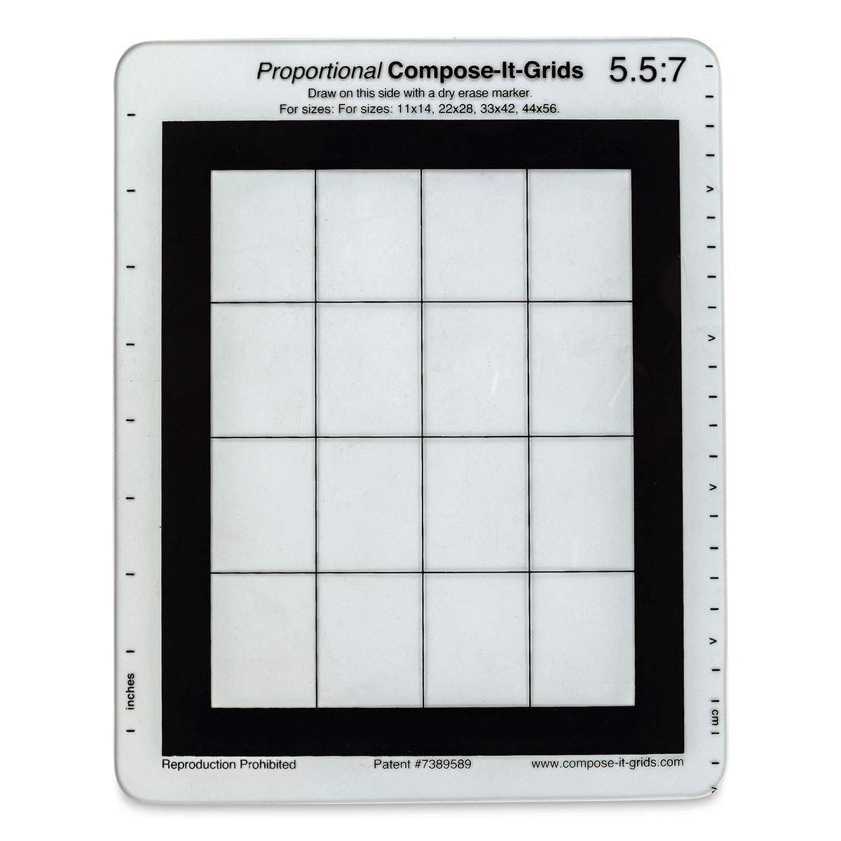 Compose It Grid - 8&#x22; x 10&#x22;, Single Grid, 5:7