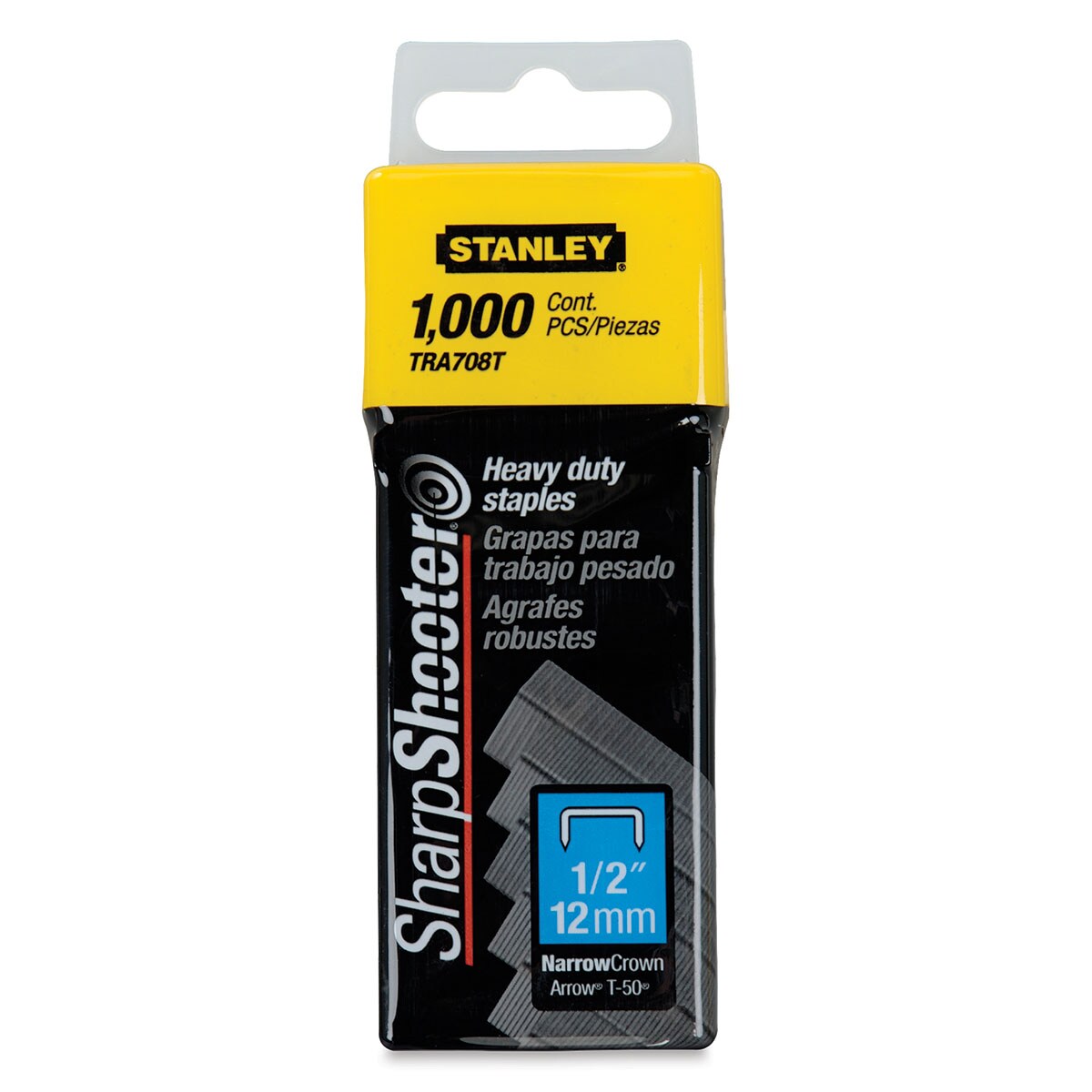Stanley Heavy-Duty Staples - 1/2&#x22;, Box of 1000