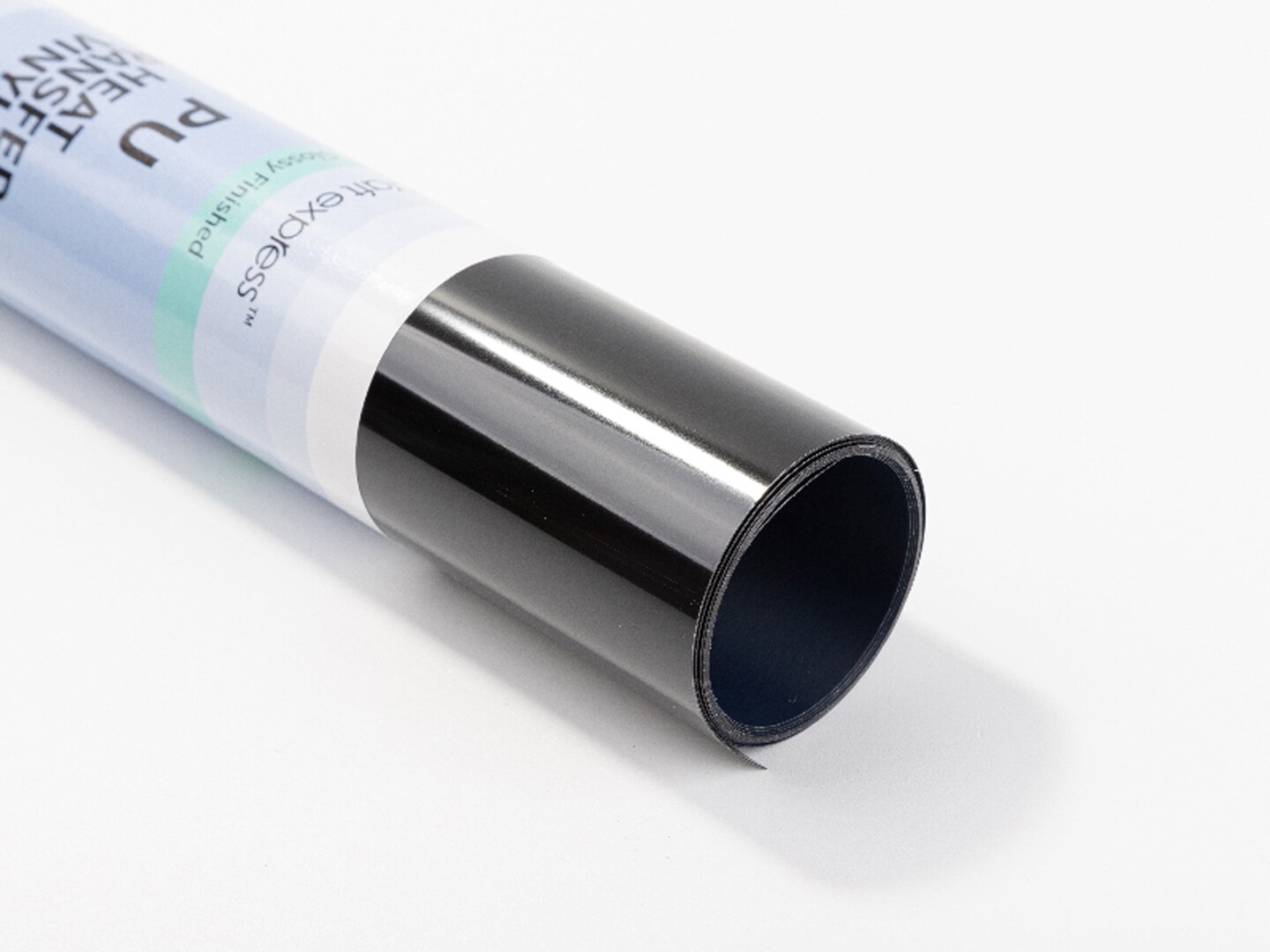 Black Glossy Heat Transfer Vinyl Roll