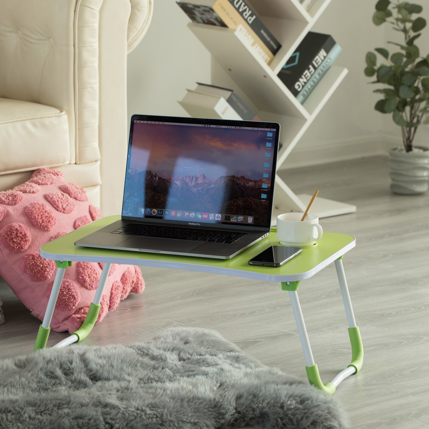 Bed Tray Laptop Foldable Table, Kids Lap Desk Homework Table
