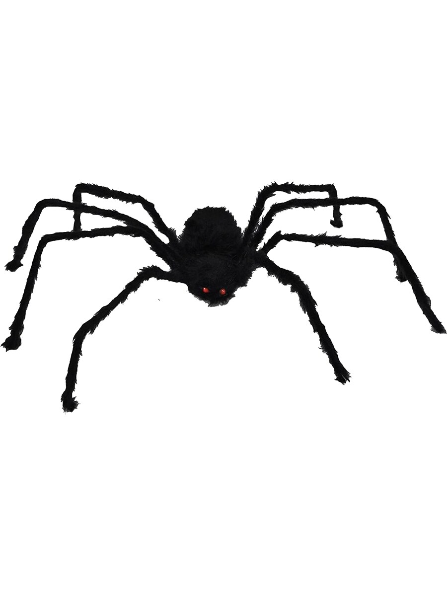 50&#x22; Jumbo Giant Black Furry Spider Decoration