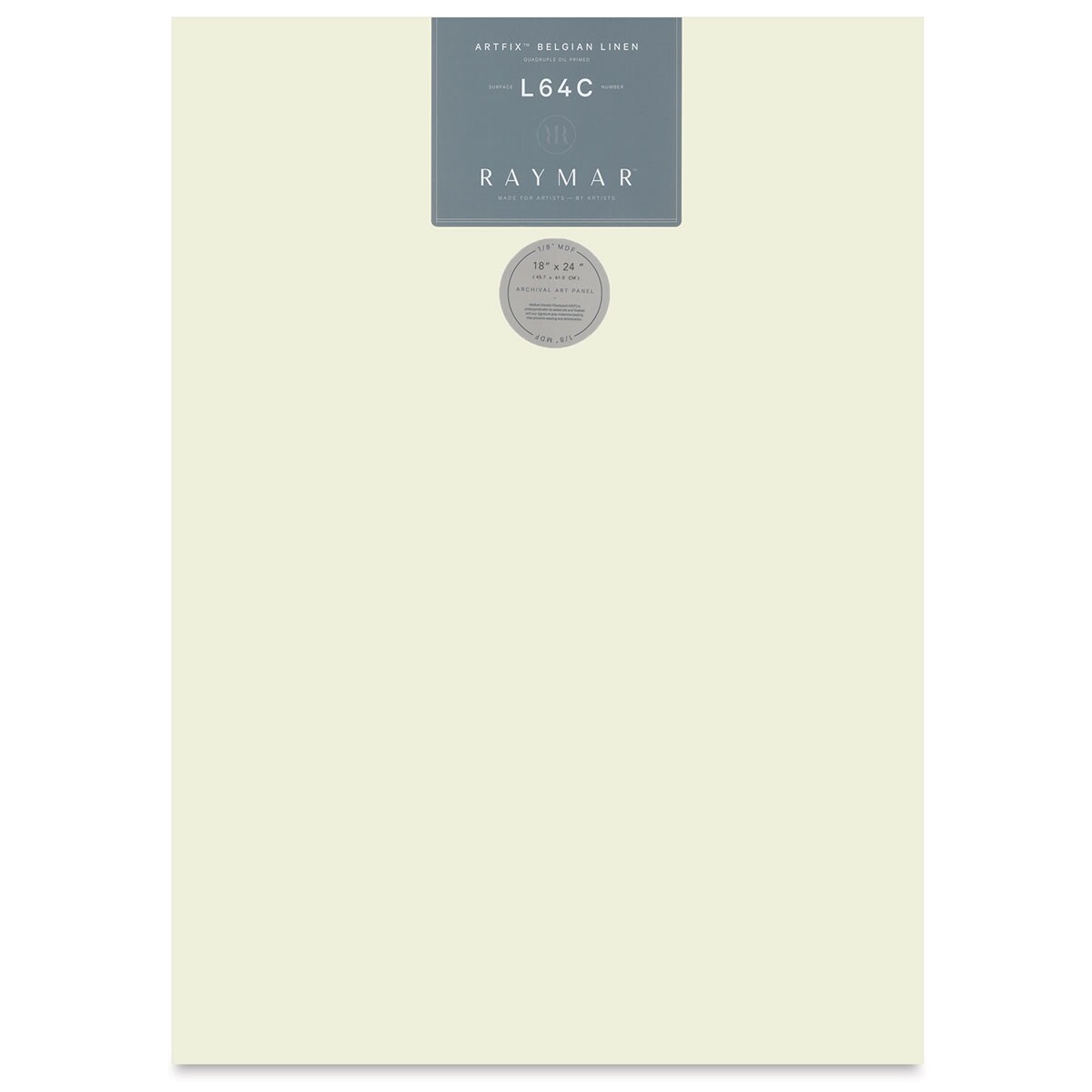 RayMar Artfix Belgian Linen Panel - 18&#x22; x 24&#x22;, L64C, Quadruple Oil Primed