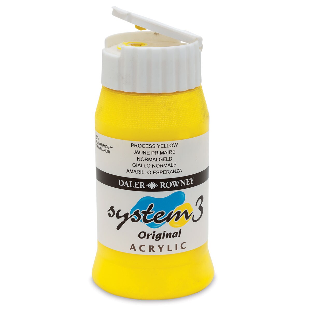 Daler-Rowney System3 Acrylic - Process Yellow, 500 ml bottle | Michaels