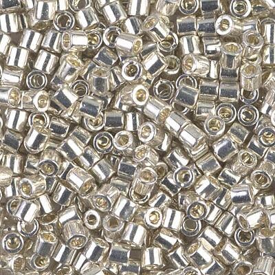 Miyuki Delica Bead 8/0, DBL0035, Galvanized Silver