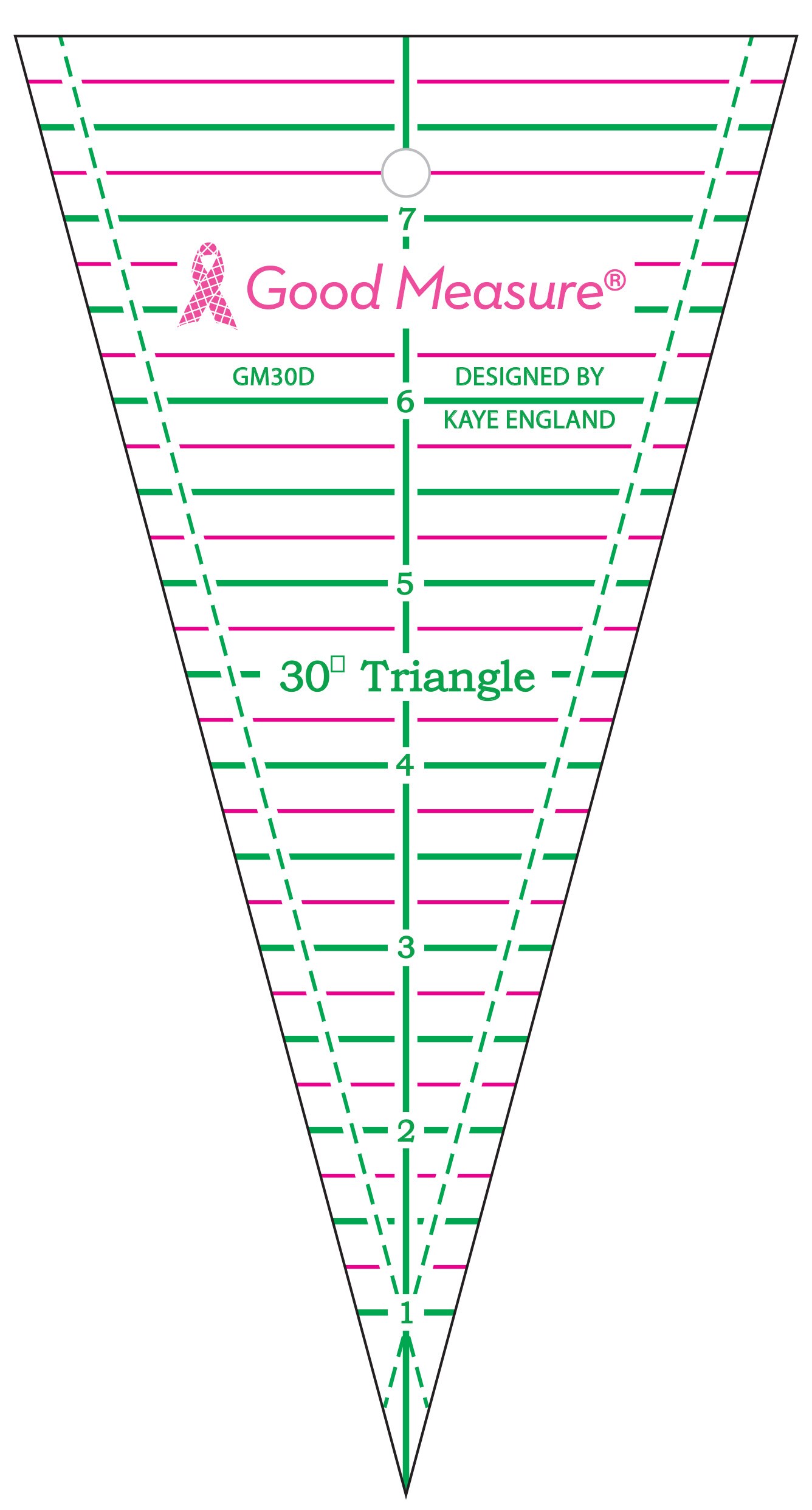 Good Measure 30 degree Triangle Ruler