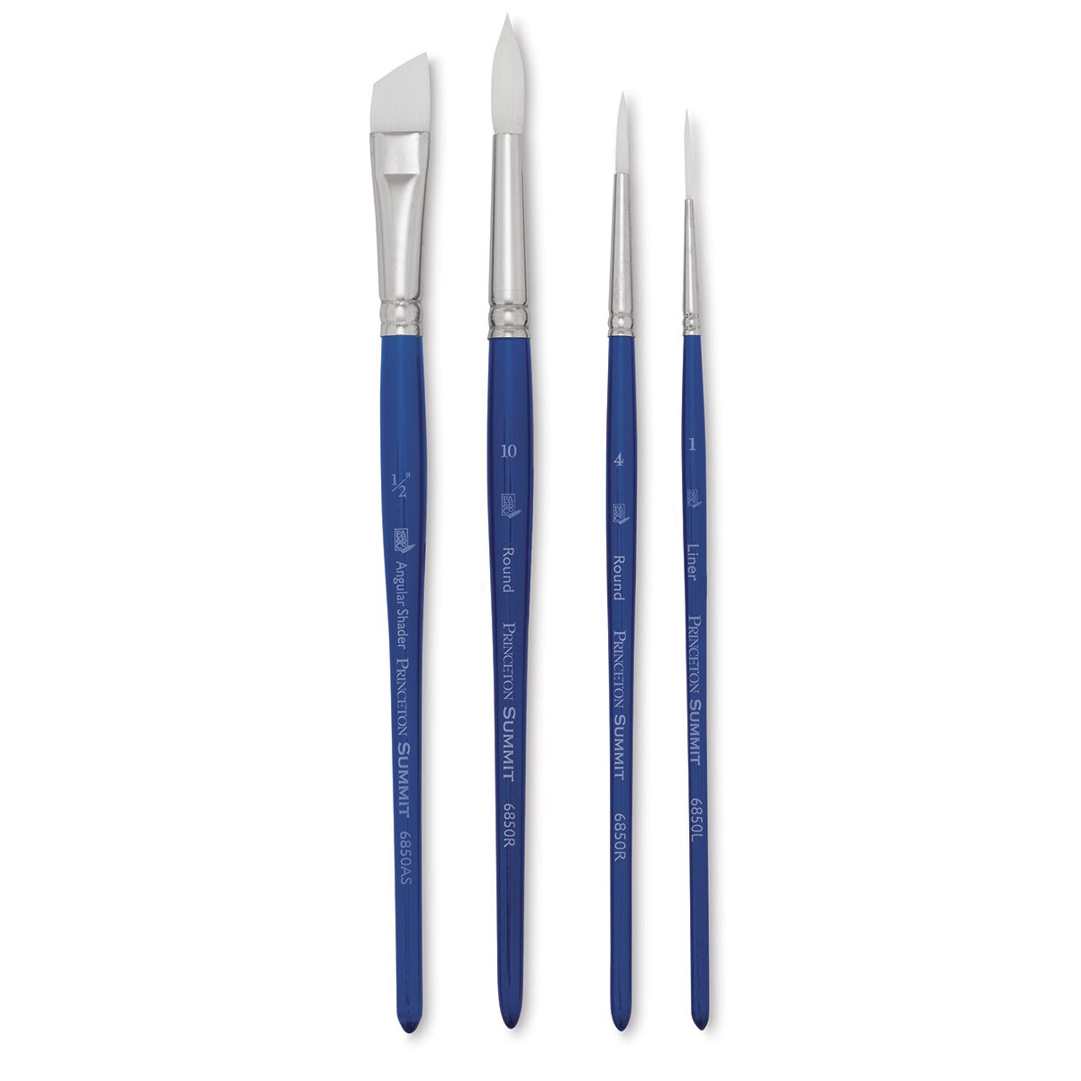 Princeton Summit 6850 White Synthetic Brushes - Set of 4