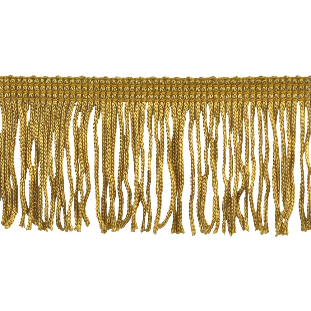 Belagio Chainette Fringe, 2&#x22; Wide, 10- Yard Bolt, Gold
