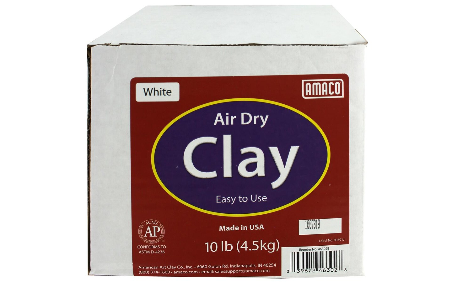 AMACO Air Dry Clay 10lb White