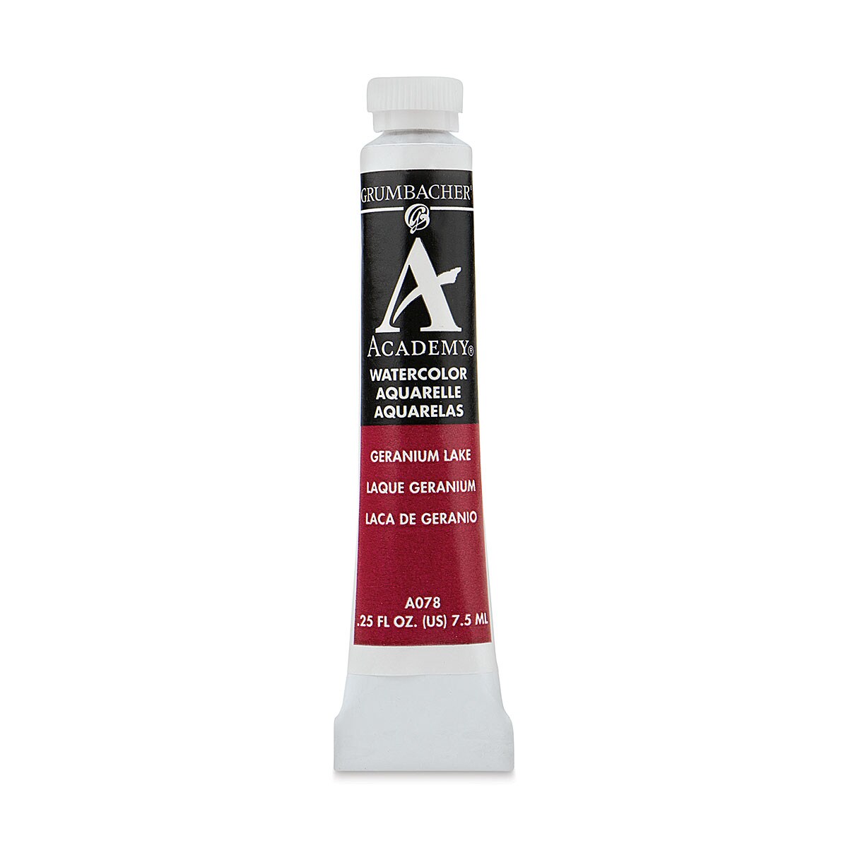 Grumbacher Academy Watercolor - Geranium Lake, 7.5 ml tube