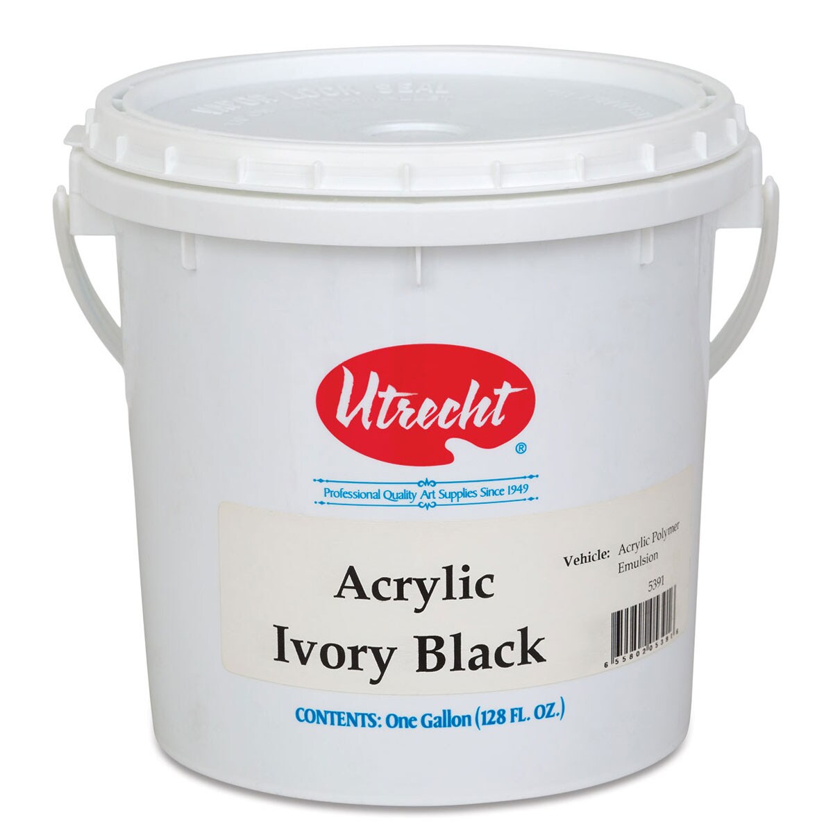 Utrecht Artists' Acrylic Paint Ivory Black, Gallon Michaels