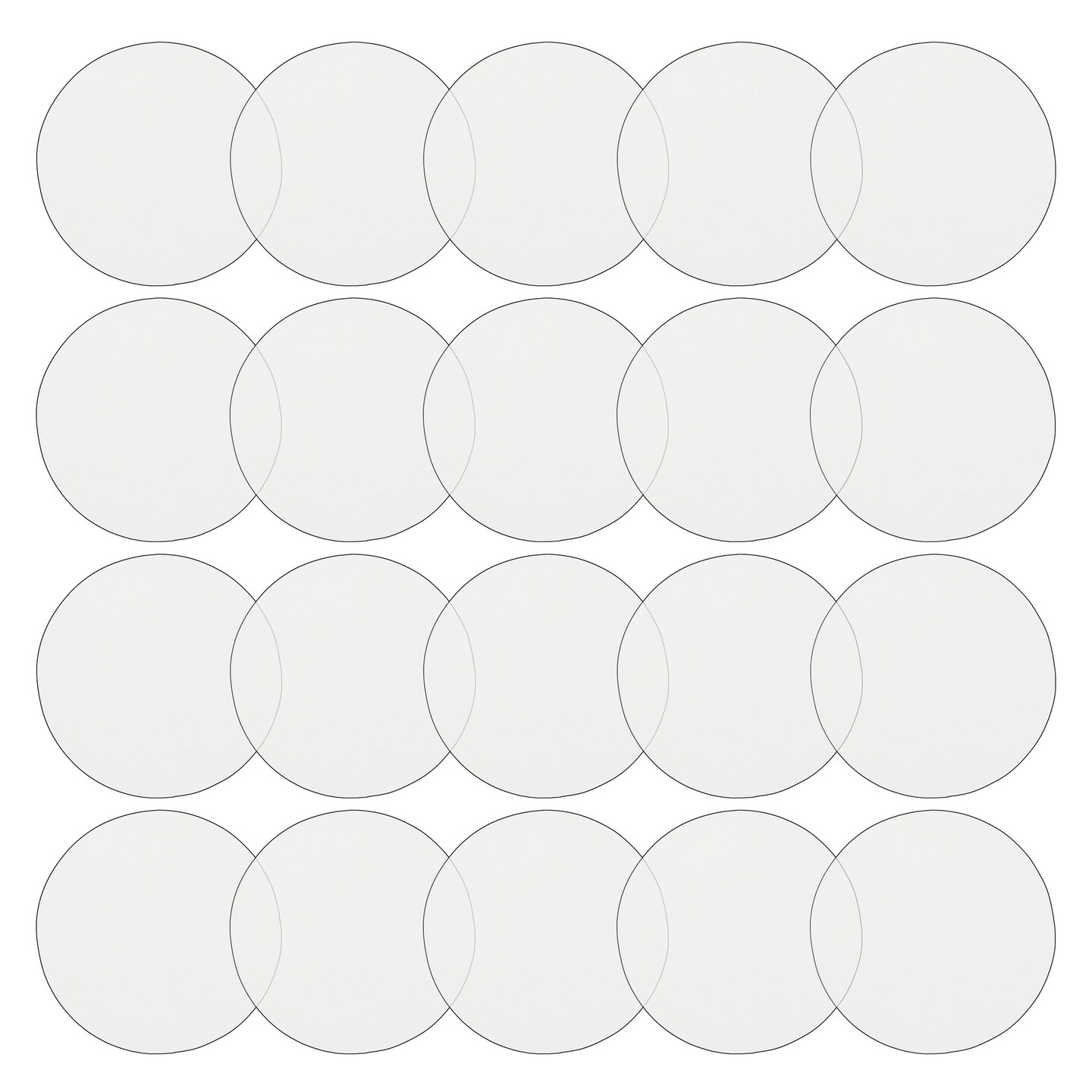 20 Pack Clear Acrylic Disks, 1/8 Inch Thick Round Circles for Arts and  Craft Supplies (1.5 In)