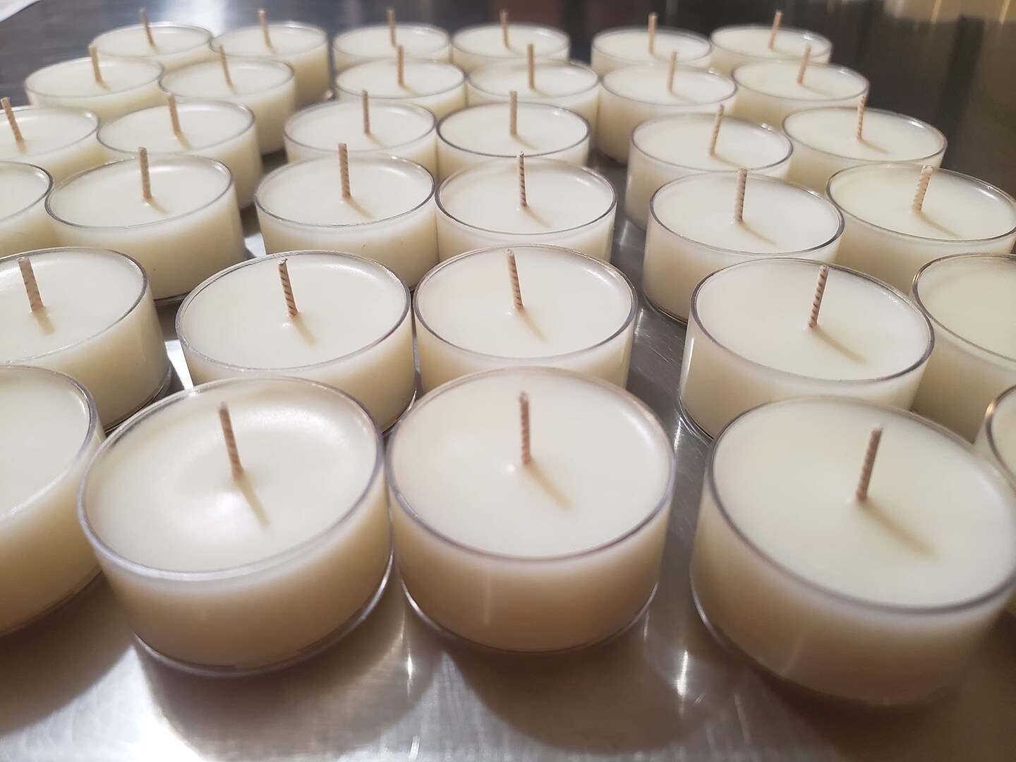 Coffee House Natural Soy Wax Tealights 12 Count Hand Poured with Fragrant/Essential Oils!