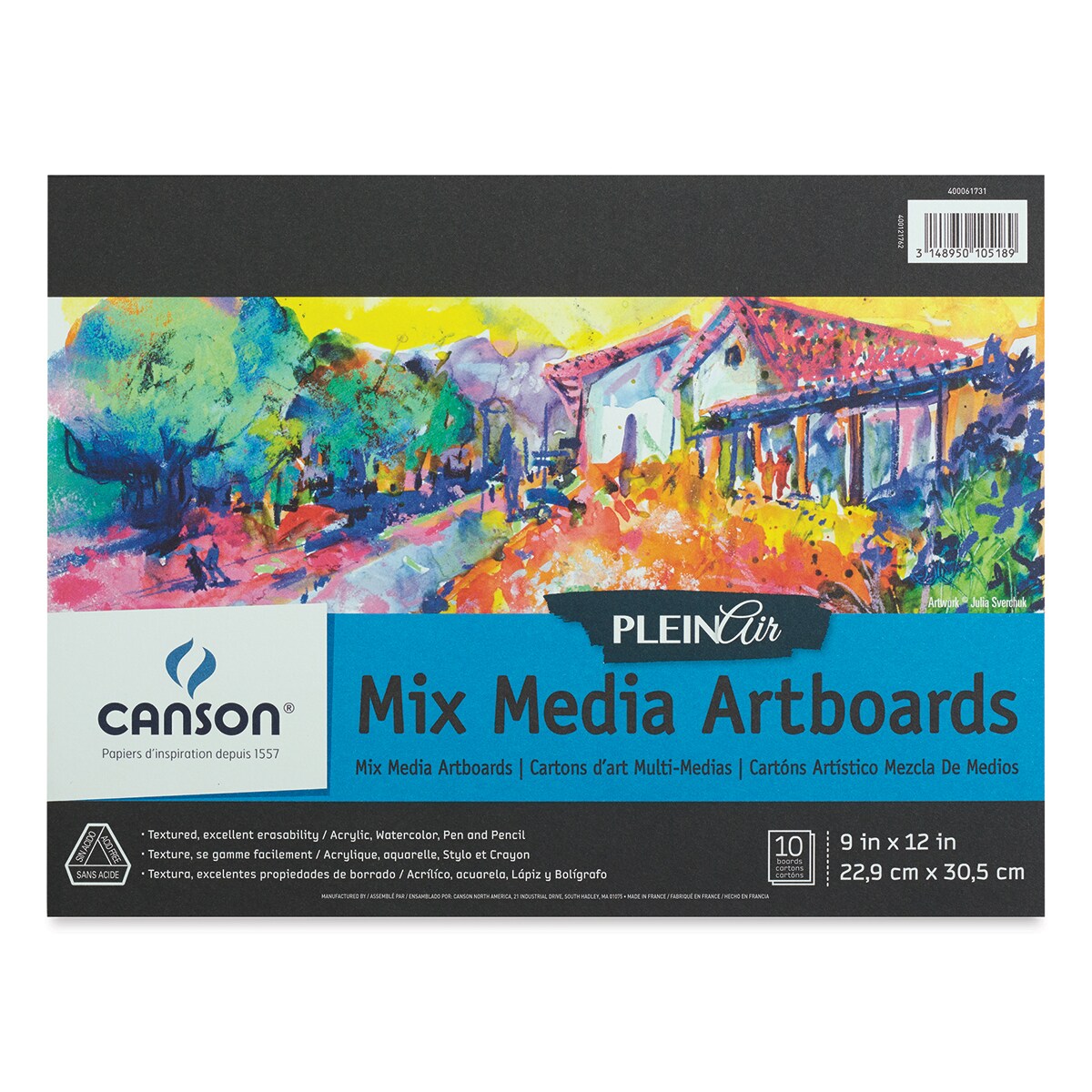 Canson Plein Air Mix Media Artboard Pad - 9&#x22; x 12&#x22;