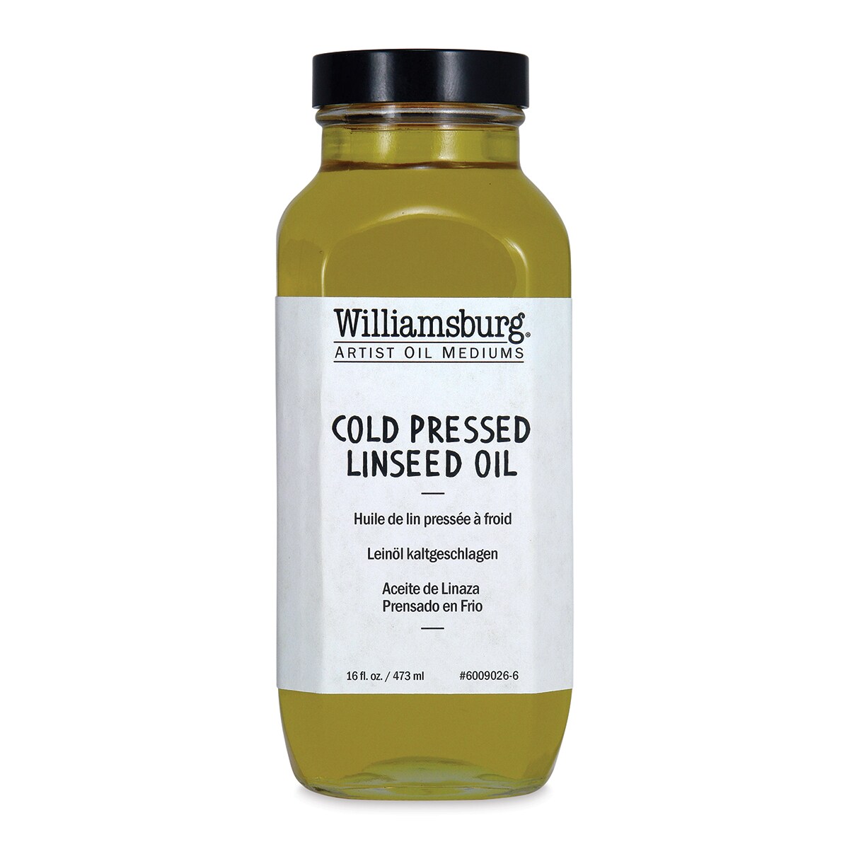 Williamsburg Artist Cold Pressed Linseed Oil 16 oz bottle Michaels