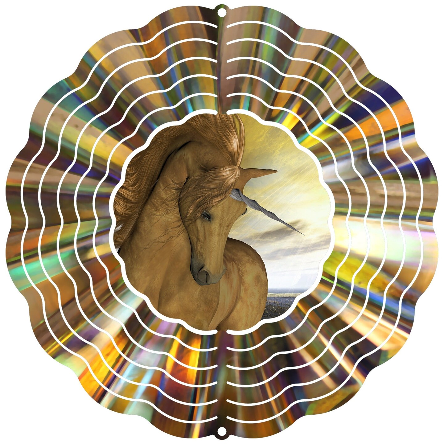 Golden Unicorn Wind Spinner Michaels