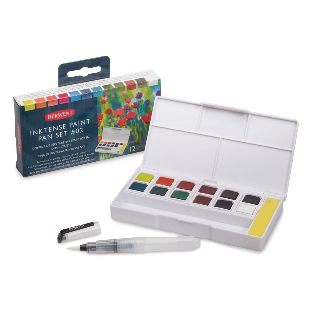 Derwent Inktense Paint Pans Palette Set Of 12 Michaels