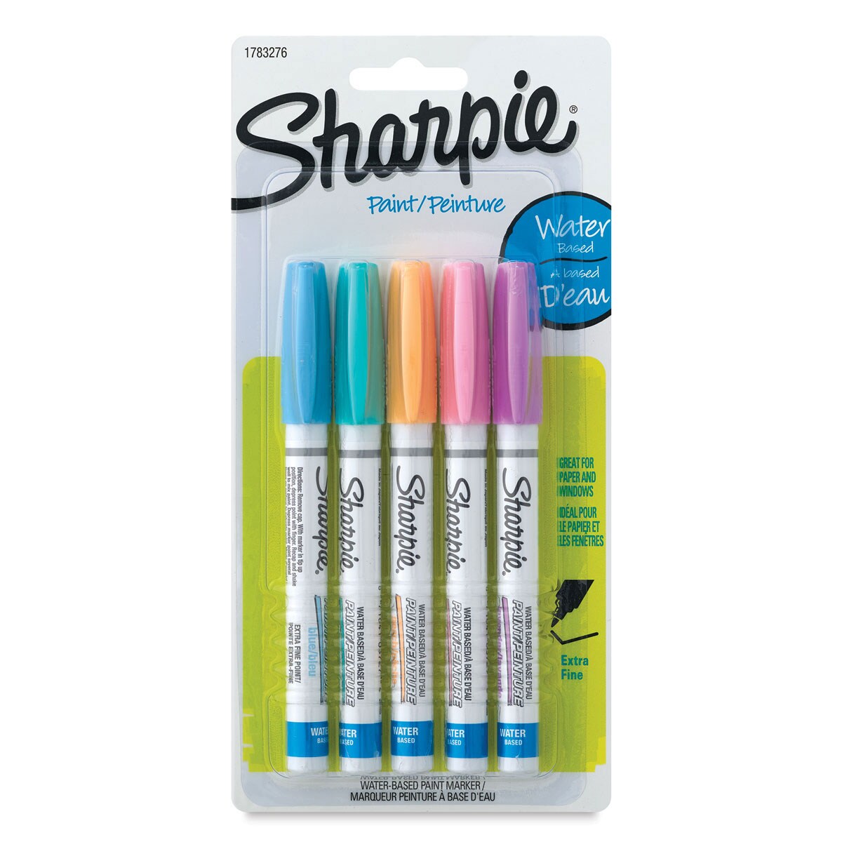 Sharpie Waterbased Paint Marker Set - Pastels, Extra-Fine Point, Set of 5