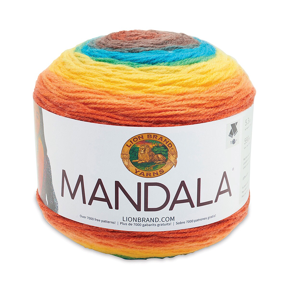 Lion Brand Mandala Yarn Cake - Thunderbird