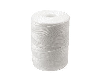 C-Lon Micro Bead Cord, White - 0.12mm, 320 Yard Spool