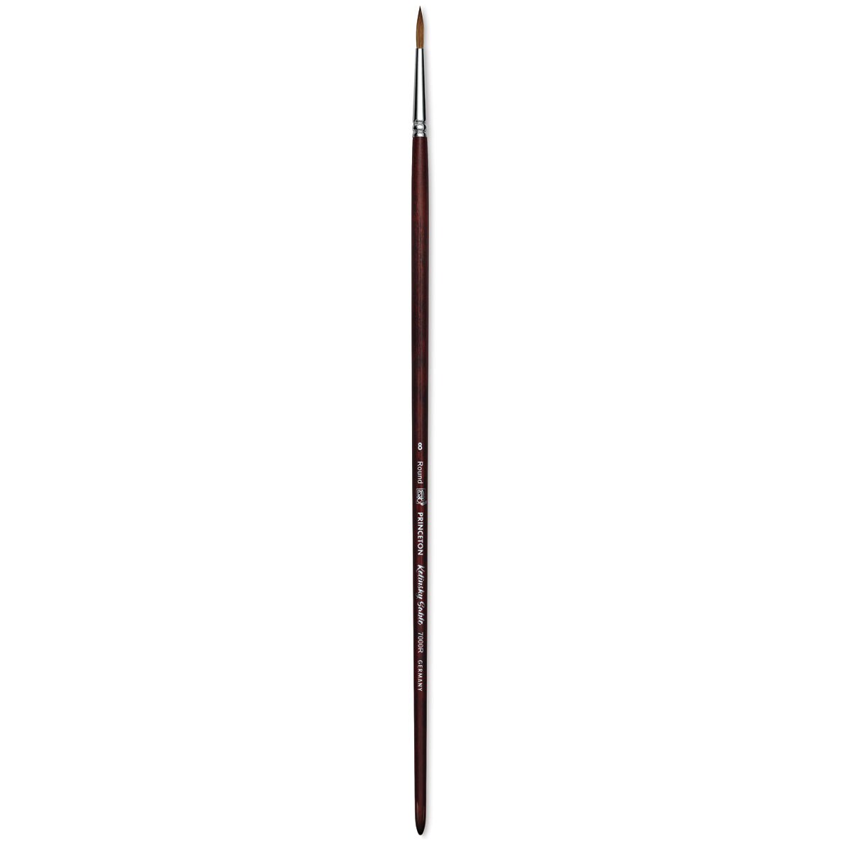 Princeton Siberian Kolinsky Sable Brush - Round, Size 8, Long Handle