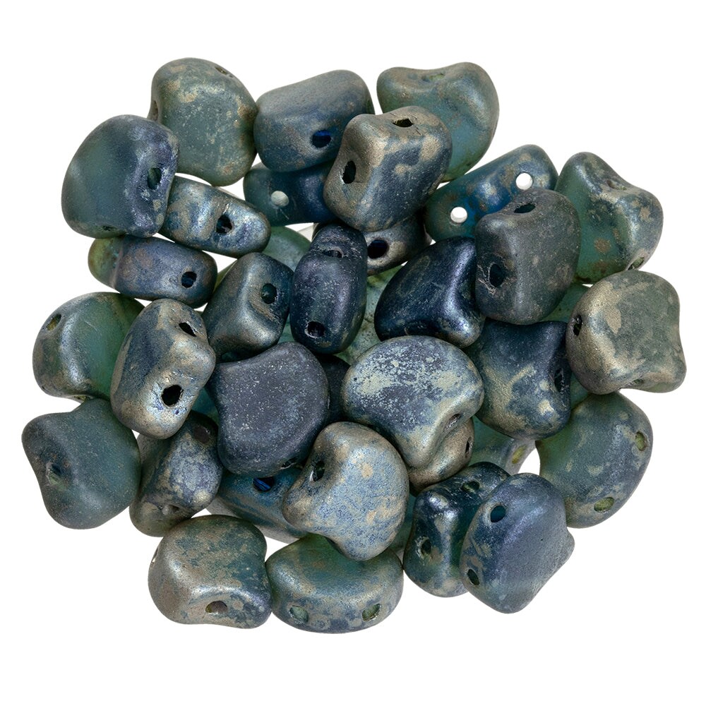Ginko Beads, Matte Sapphire Rembrandt, 8 grams