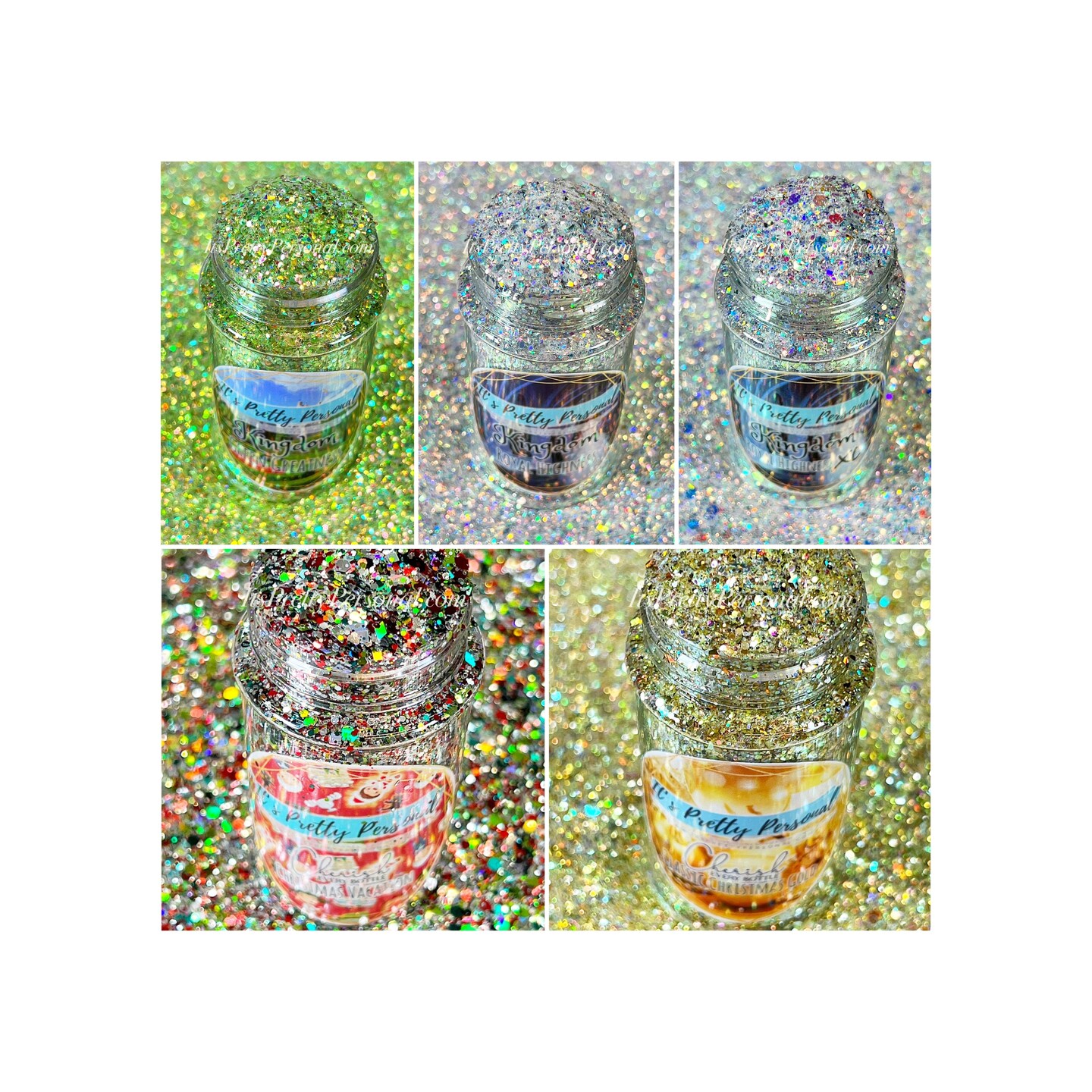 BEST DEAL! DISCOUNTED GLITTER BUNDLE! 5 SHAKERS