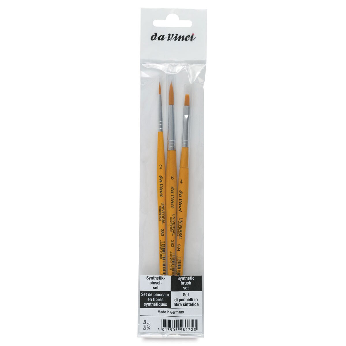 Da Vinci Artist Brush Set - Universal, Set of 3