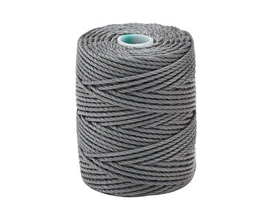 C-Lon Tex 400 Heavy Weight Bead Cord, Gray - 1.0mm, 36 Yard Spool