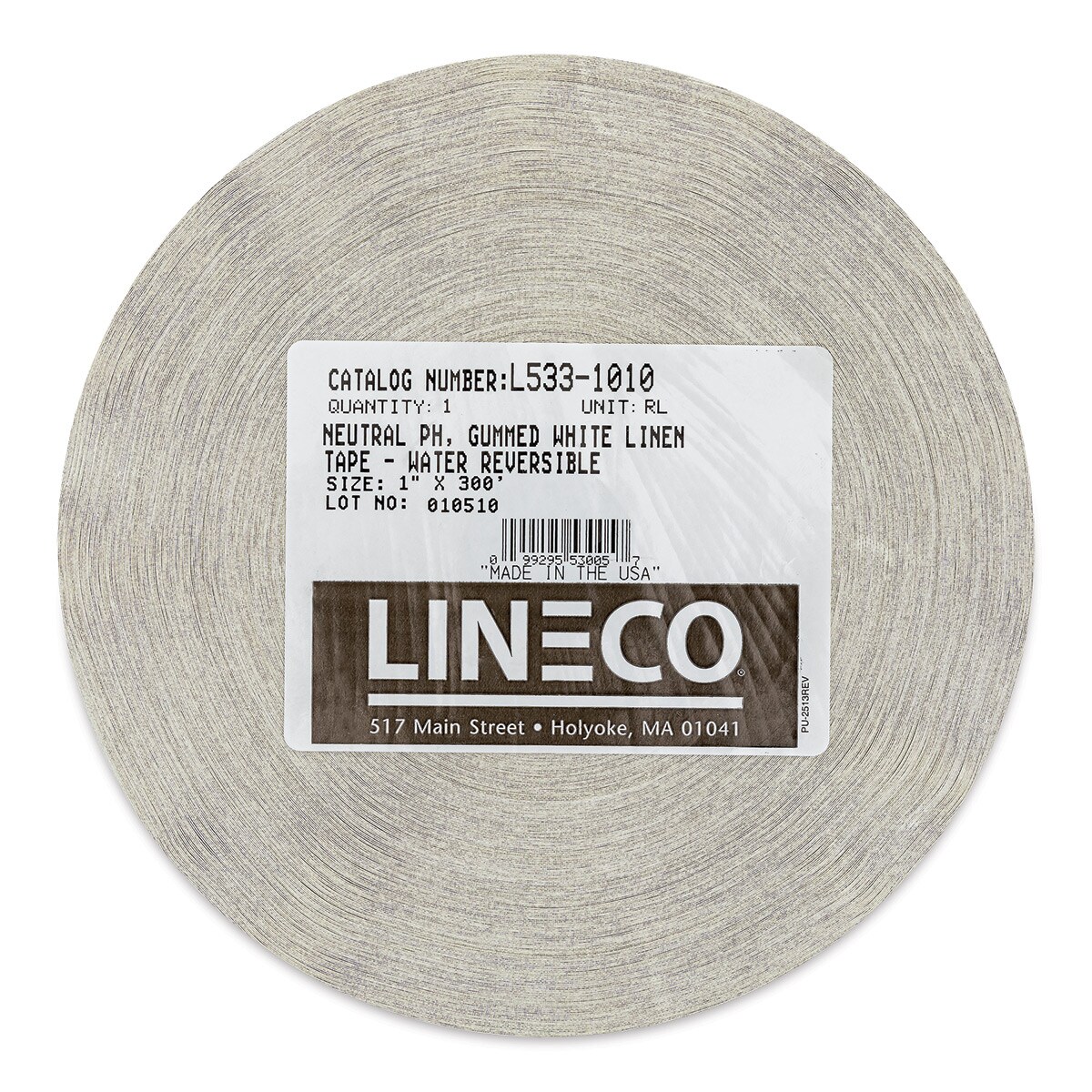 Lineco Gummed Linen Tape - 1&#x22; x 300 ft, White