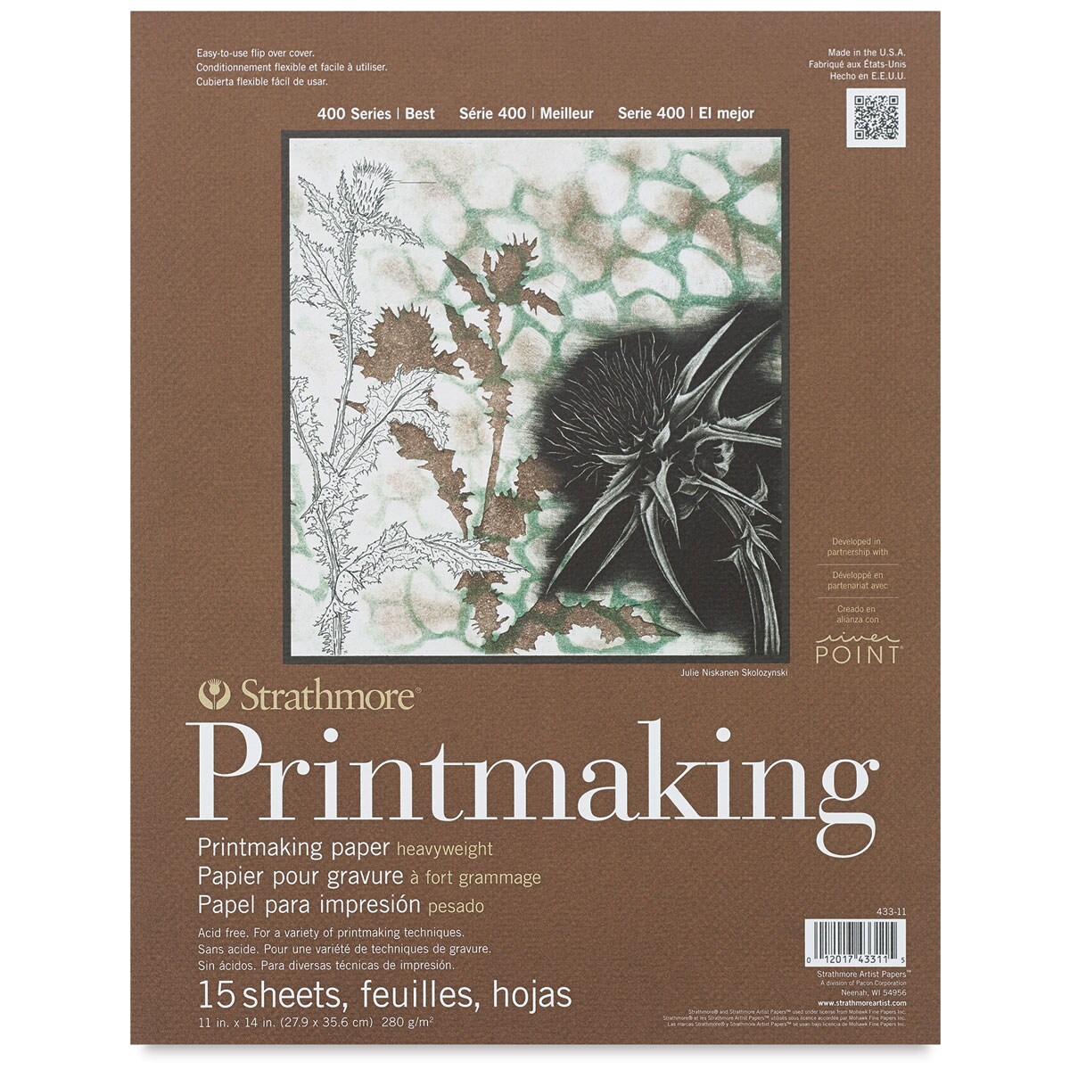 Strathmore 400 Series Printmaking Paper - 11&#x22; x 14&#x22;, 15 Sheets