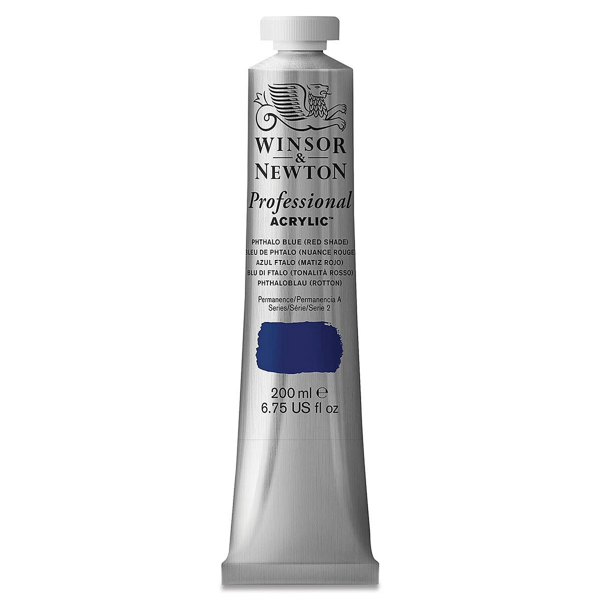 Winsor &#x26; Newton Professional Acrylics - Phthalo Blue Red Shade, 200 ml tube