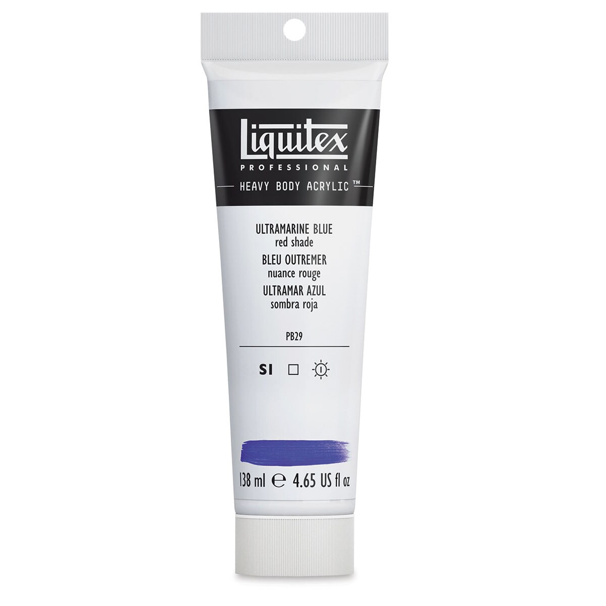 Liquitex Professional Heavy Body Acrylic Paint - Ultramarine Blue (Red Shade), 138 ml, Tube