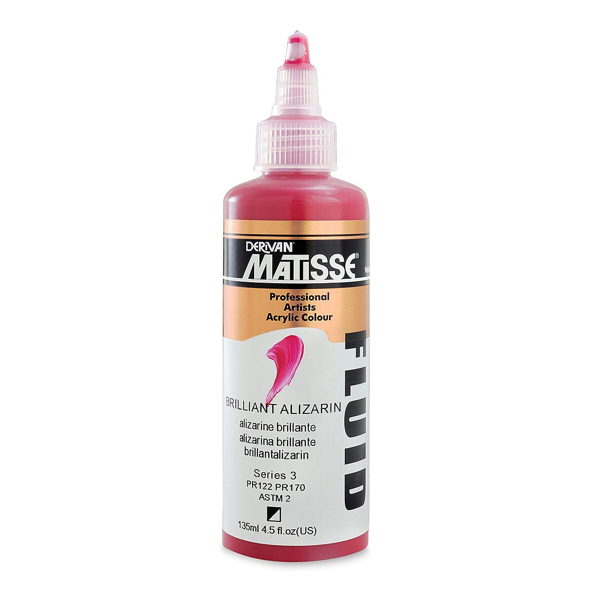 Matisse Fluid Acrylic - Brilliant Alizarin, 135 ml