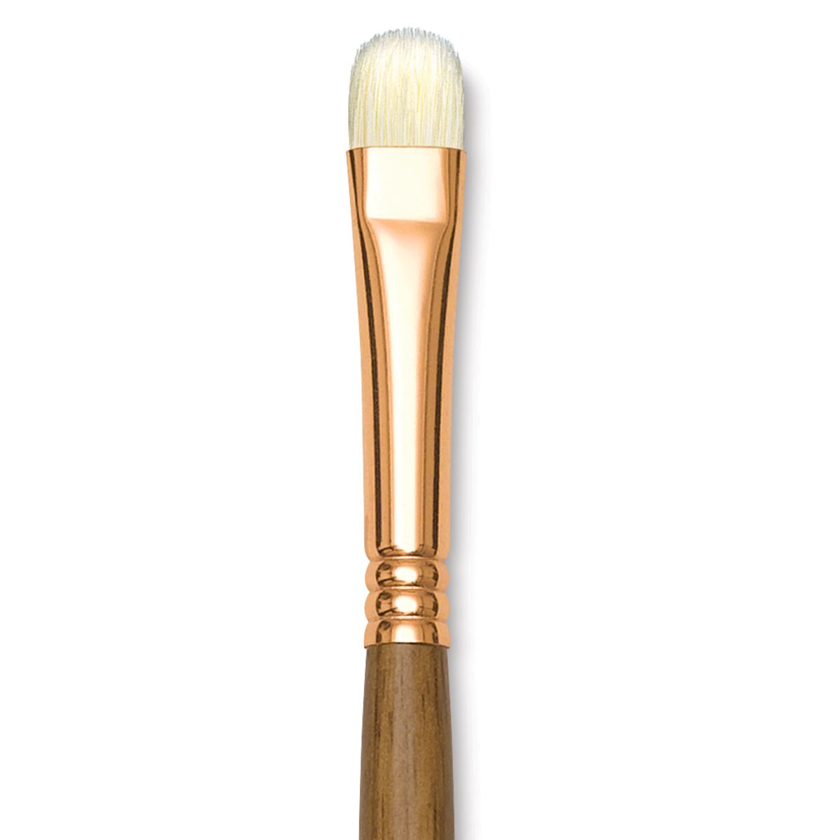 Princeton Best Natural Bristle Brush - Short Filbert, Long Handle, Size 6