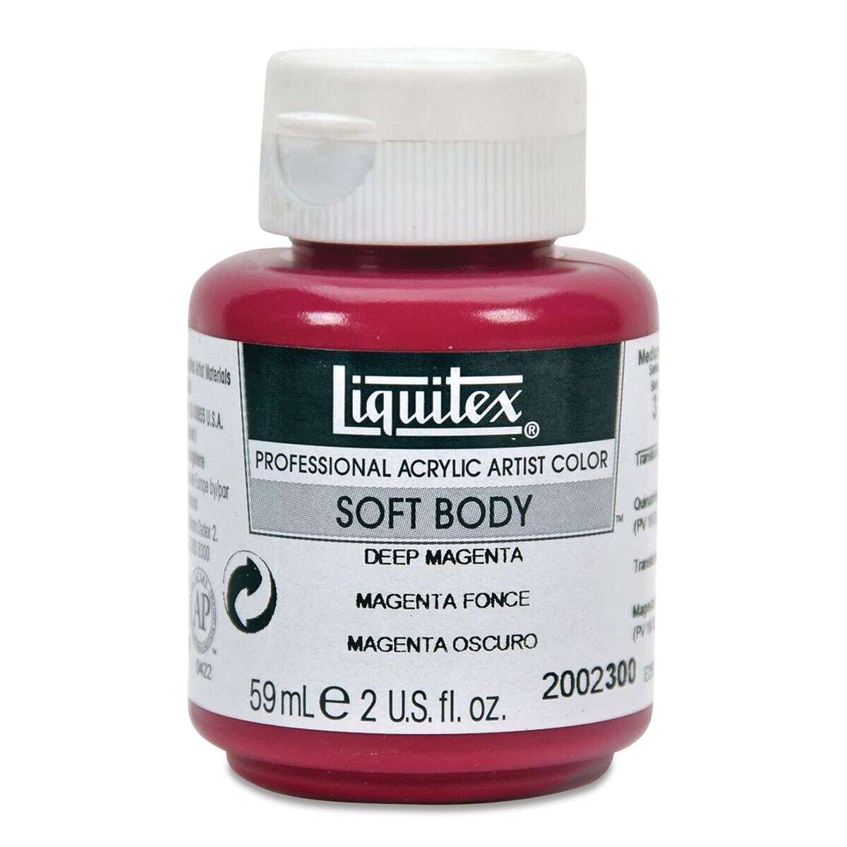 Liquitex Soft Body Artist Acrylics - Deep Magenta, 59 ml bottle