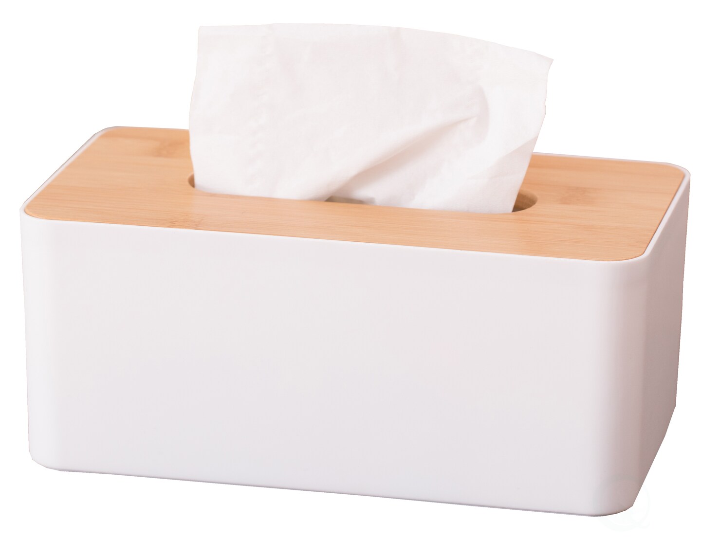 Bamboo Removable Top Lid Rectangular Tissue box