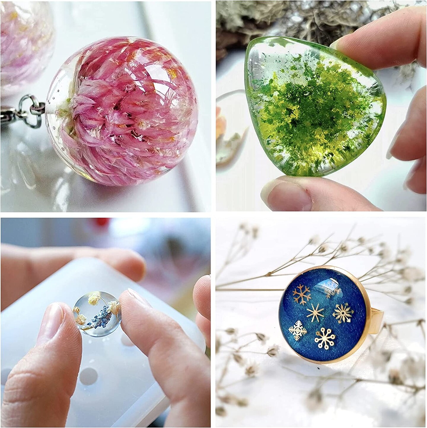 UV Light Epoxy Craft Resin Kit - Pixiss UV Resin Kit with UV Light and Accessories