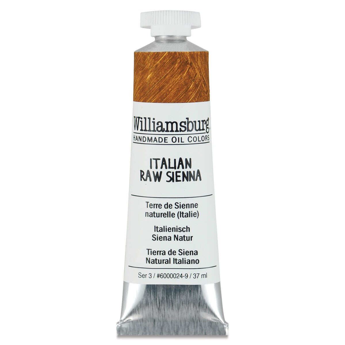 Williamsburg Handmade Oil Paint - Italian Raw Sienna, 37 ml tube