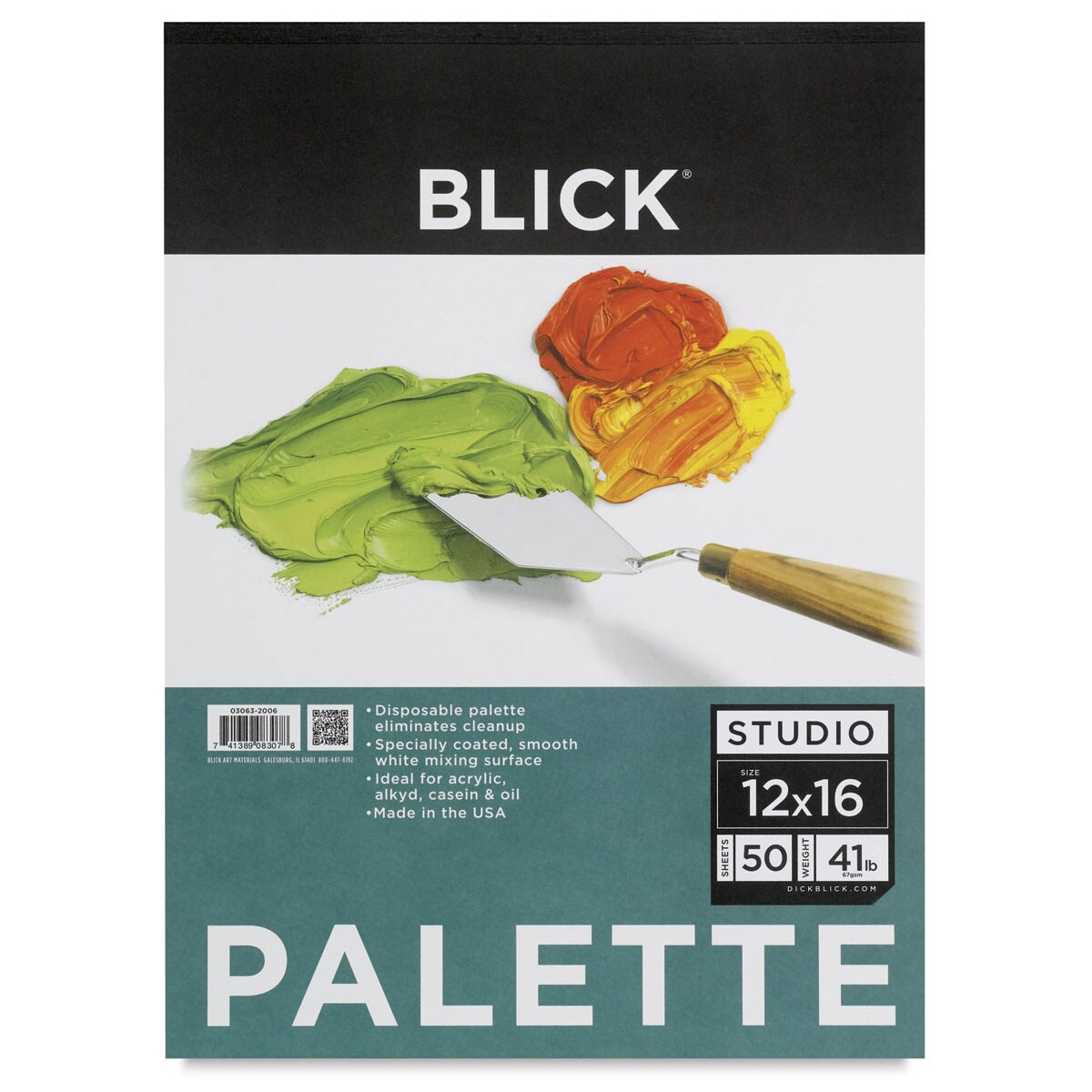 Blick Palette Paper Pad - 12&#x22; x 16&#x22;, 50 Sheets