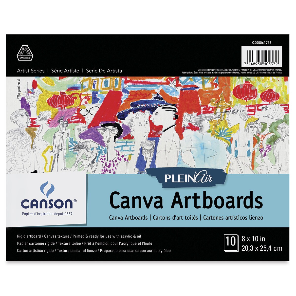 Canson Plein Air Canva Artboard Pad - 8&#x22; x 10&#x22;, 10 Sheets