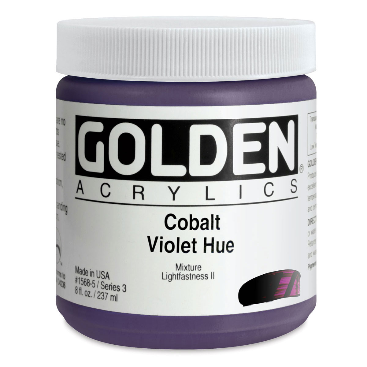Golden Heavy Body Artist Acrylics - Cobalt Violet Hue, 8 oz Jar