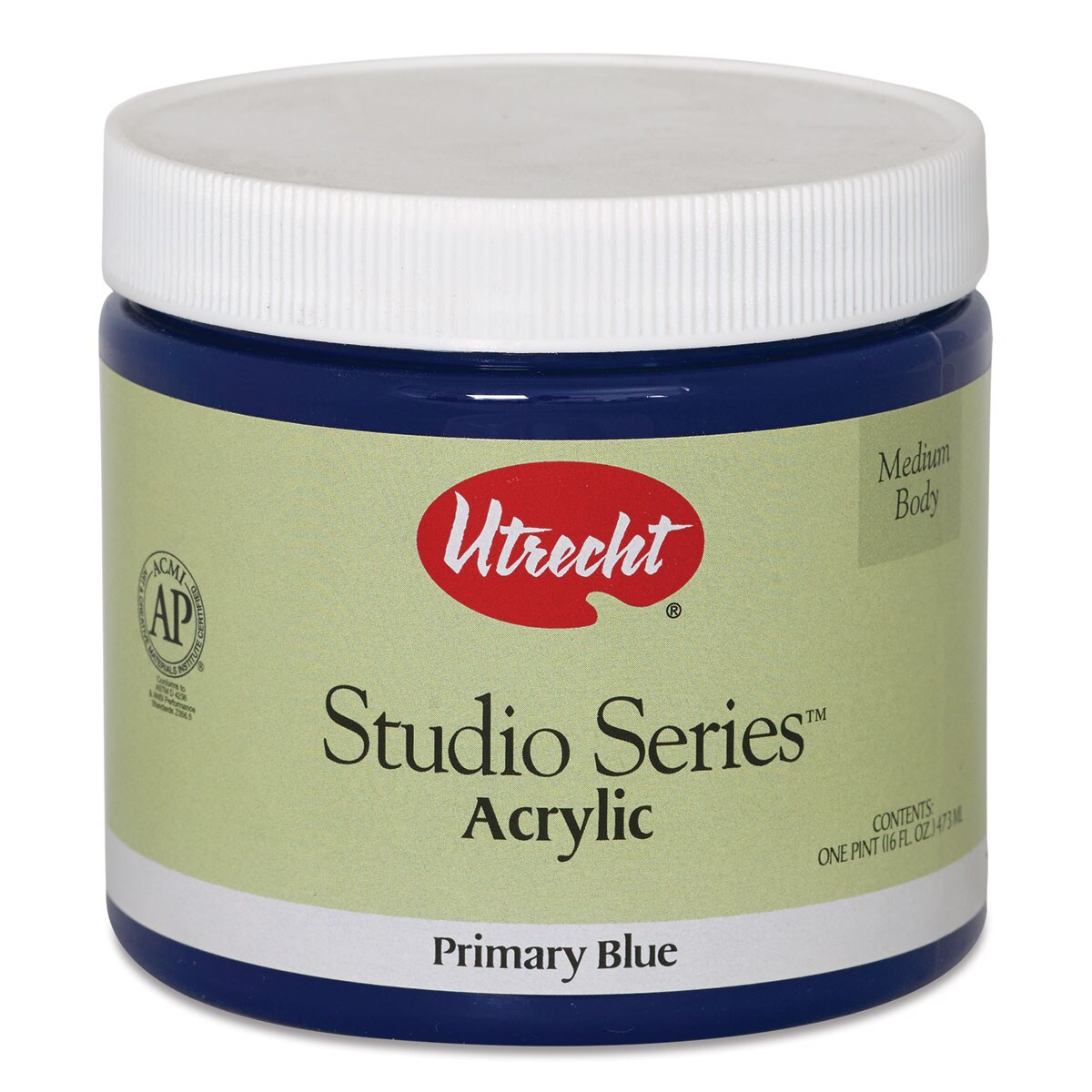 Utrecht Studio Series Acrylic Paint - Primary Blue, Pint