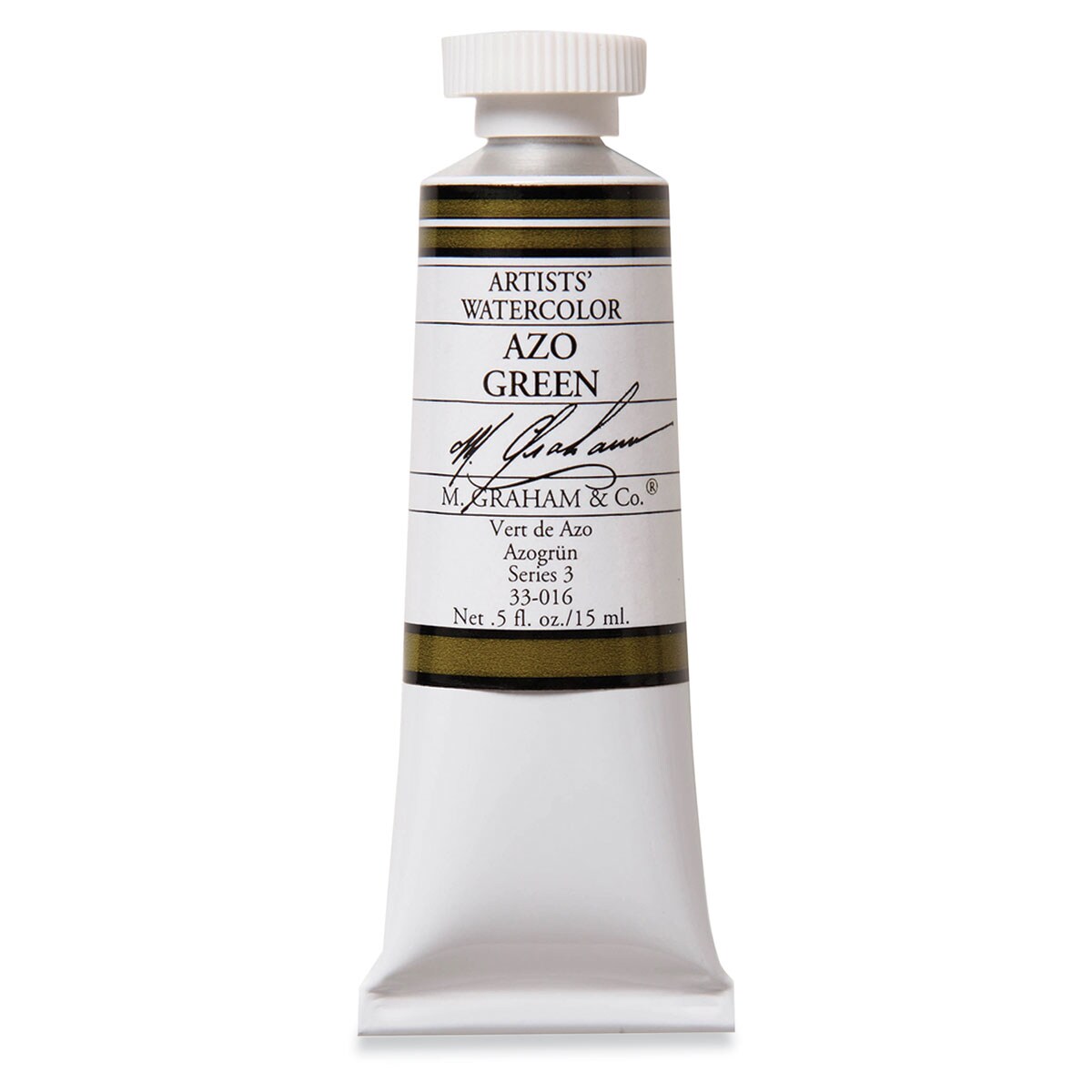 M. Graham Artists&#x27; Watercolor - Azo Green, 15 ml Tube