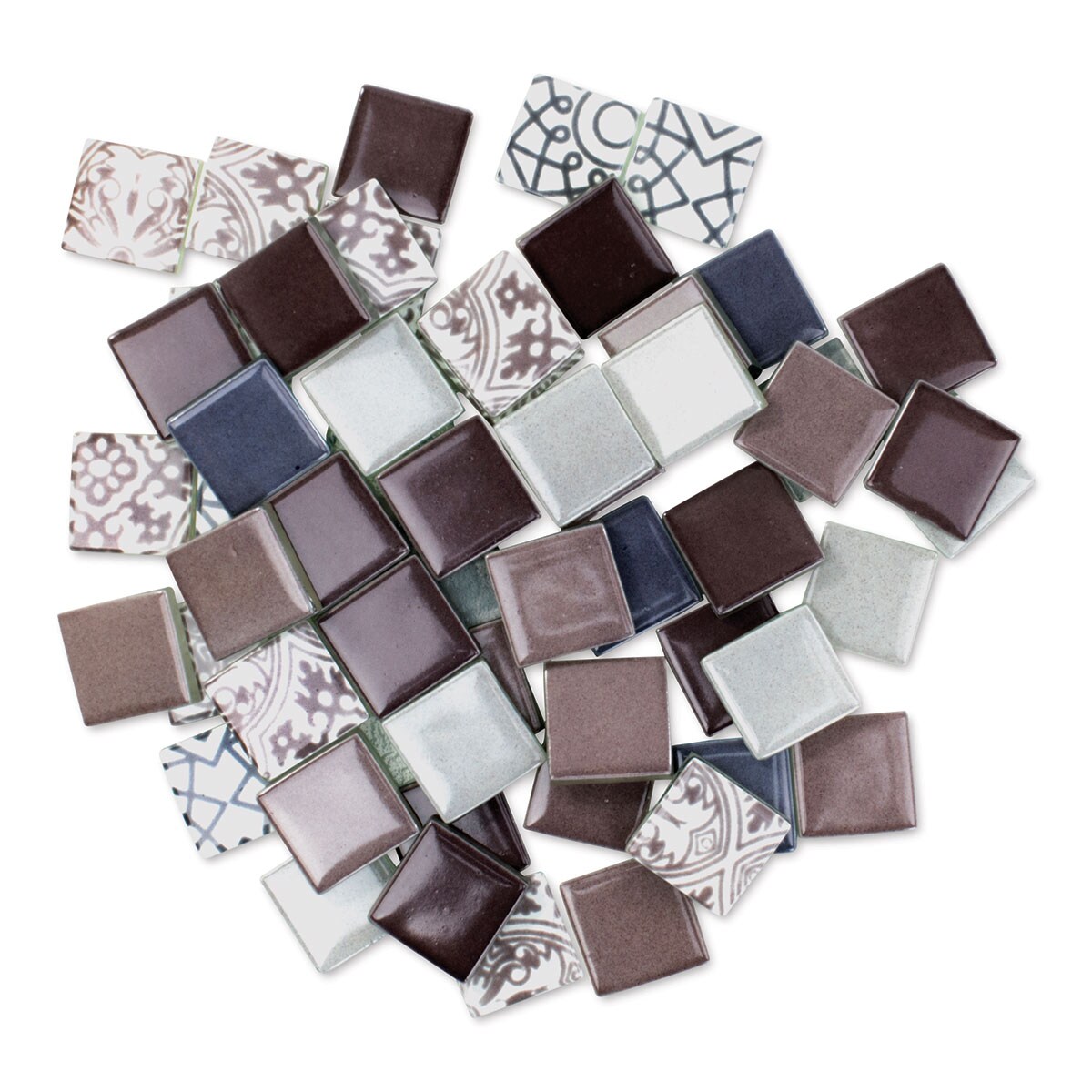 Mosaic Mercantile Patchwork Tiles - Heather Purple/Grey, 3 lb